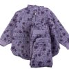 New Name It Name It Lavender Gray Flower Thermal Set