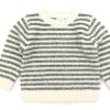 Clearance Name It Name It Buttercream Striped Knit Blouse