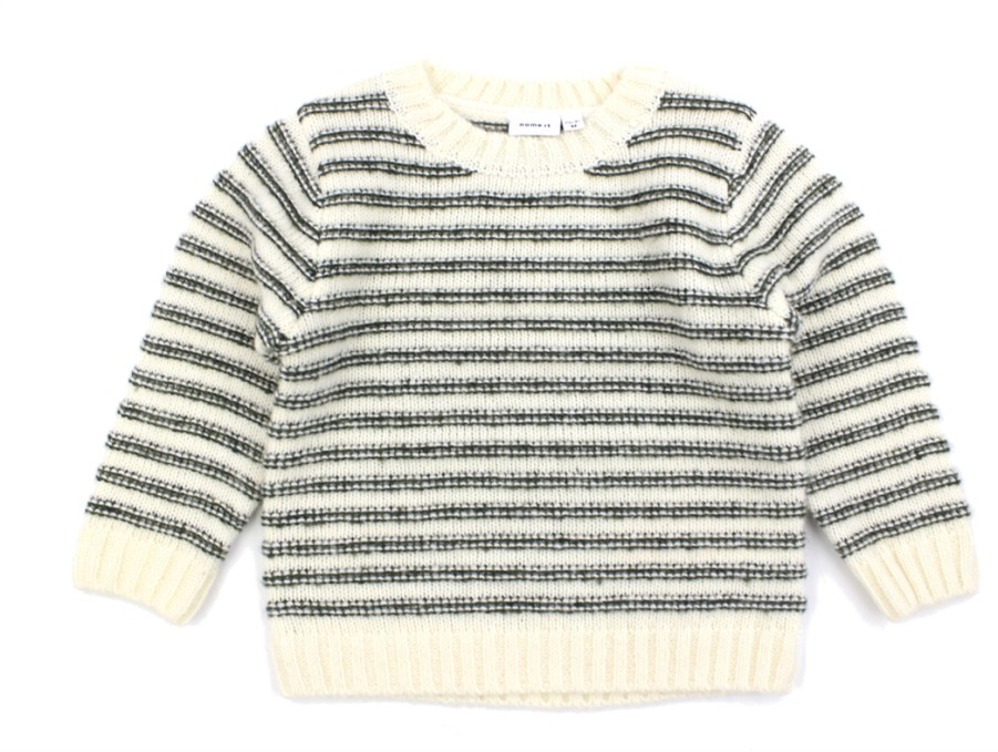 Clearance Name It Name It Buttercream Striped Knit Blouse