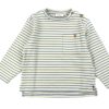 Best Lil Atelier Lil Atelier Smoke Blue Striped Loose Top