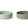 Wholesale Liewood Liewood Dusty Mint/Faune Green Bowls Damina Silicone (2-Pack)