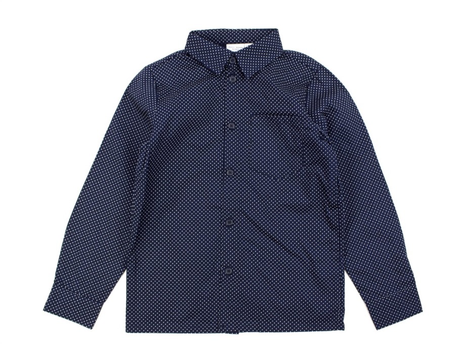 Online Name It Name It Dark Sapphire Polka Dot Shirt