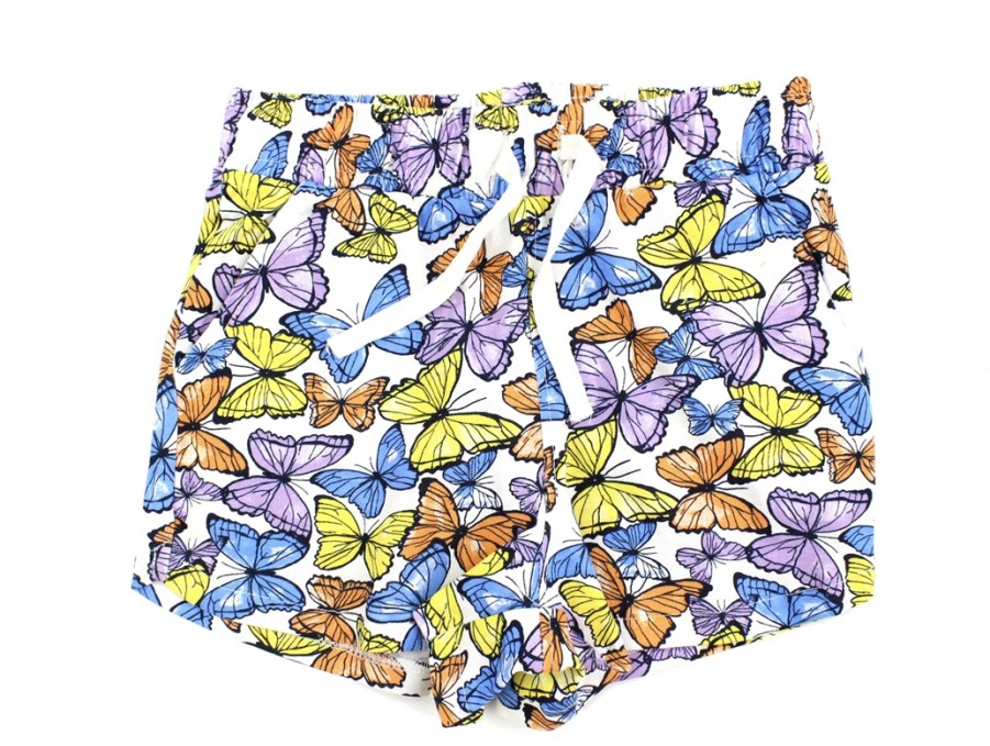 Hot Name It Name It White Alyssum/Butterfly Shorts