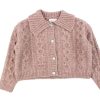 Best Name It Name It Light Mahogany Short Knit Cardigan