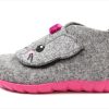 Wholesale Superfit Superfit Light Grey/Pink Slippers Happy With Cat Wool Felt