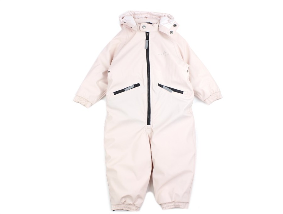 New Ver de Terre Ver De Terre Rose Powder Rubber Snowsuit