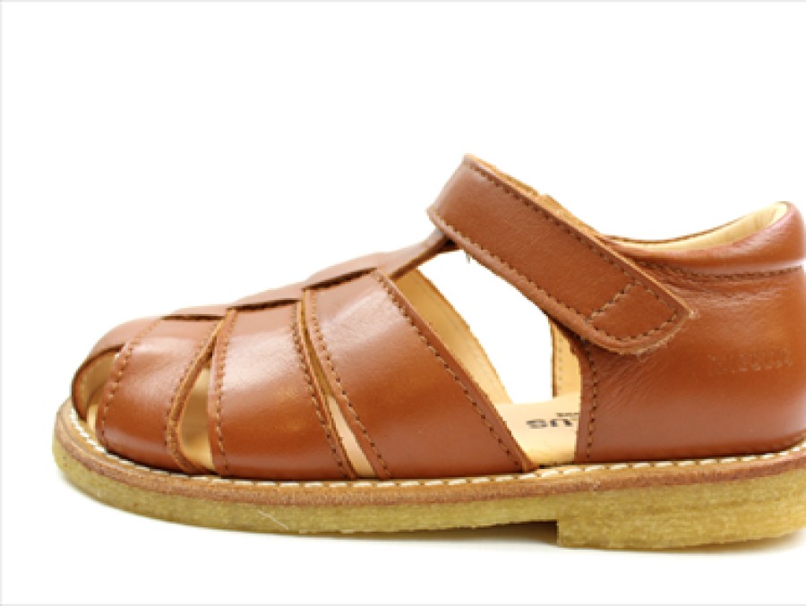 Wholesale Angulus Angulus Sandal Cognac With Velcro