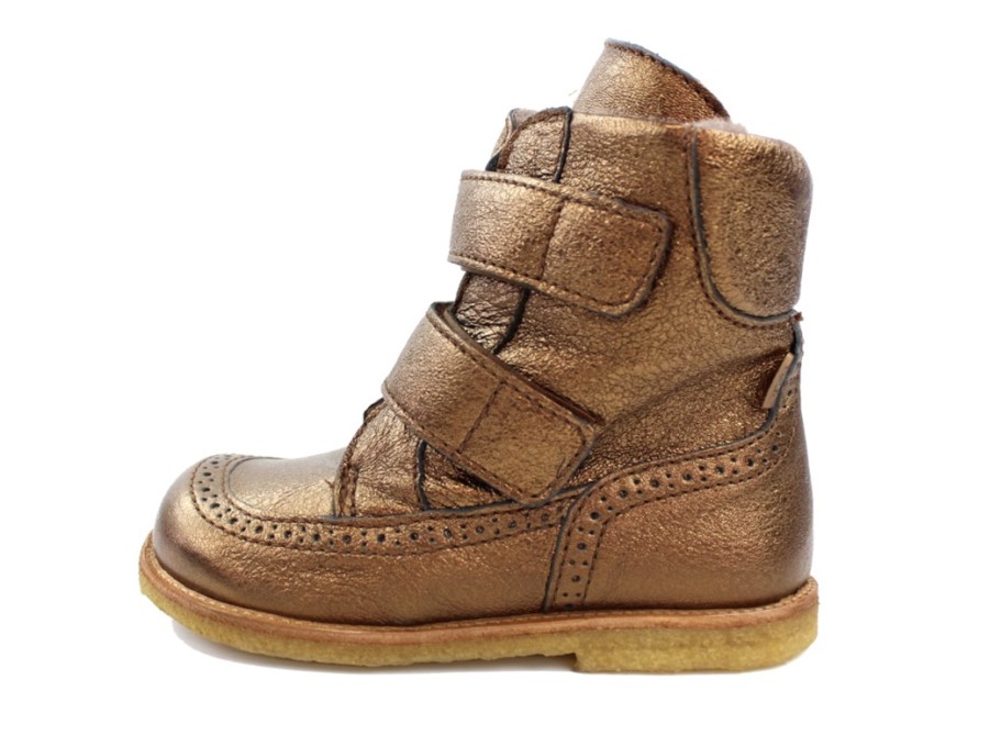 Online Bisgaard Bisgaard Winter Boot Elba Bronze With Velcro And Tex