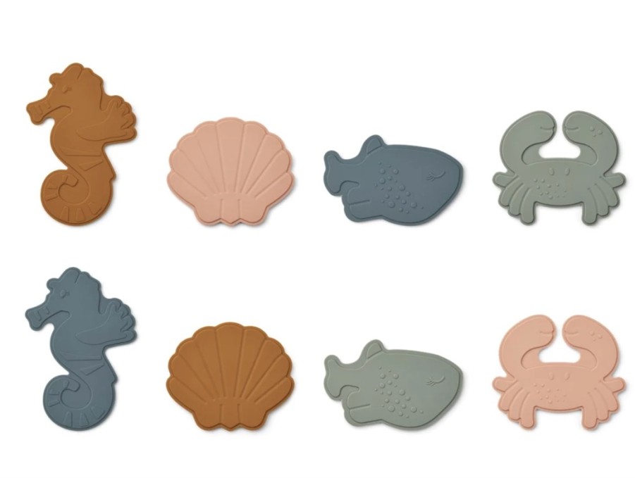 Best Liewood Liewood Sea Creature/Mustard Multi Mix Minibadematte Paola (8-Pack)