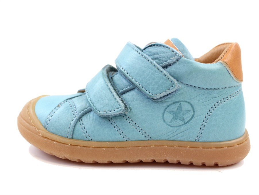 Clearance Bisgaard Bisgaard Shoes Thor Sky Blue With Velcro