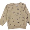 Clearance Name It Name It Savannah Tan Paper Print Sweatshirt