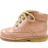 Clearance Angulus Angulus Toddler Shoe Dark Peach Patent With Laces