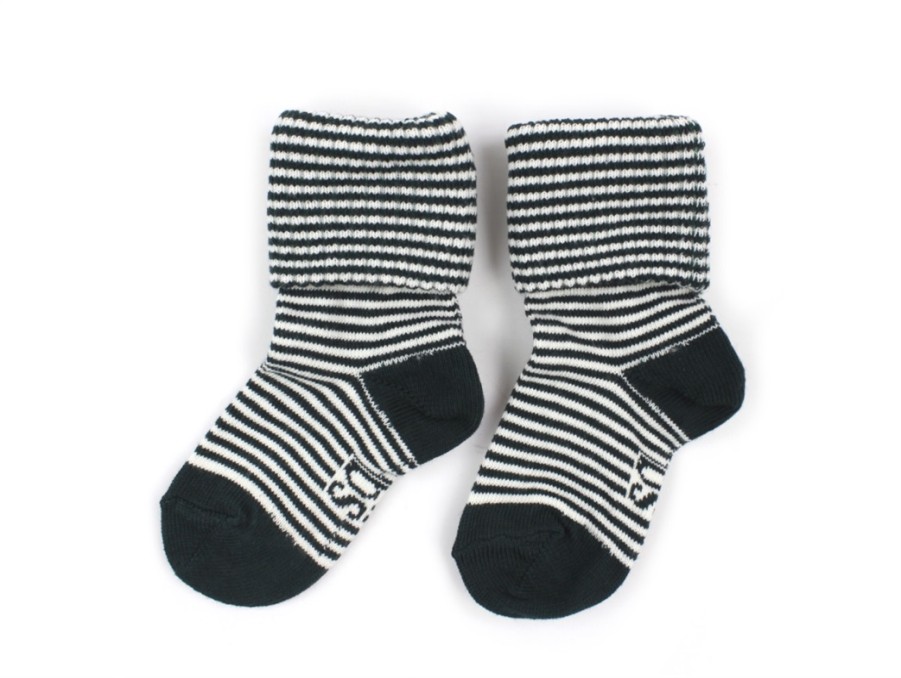 Hot Soft Gallery Mp/Soft Gallery Socks Cotton Gardenia Seersucker Stripe (3-Pack)