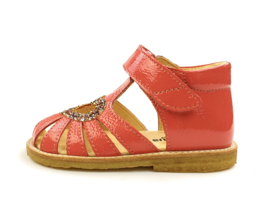 Wholesale Angulus Angulus Coral Sandal With Heart, Glitter Patent