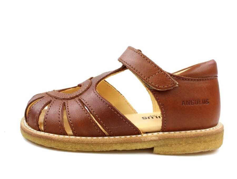 Hot Angulus Angulus Sandal Cognac With Heart