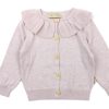 Clearance Petit Piao Petit Piao Cardigan Light Rose Melange Collar