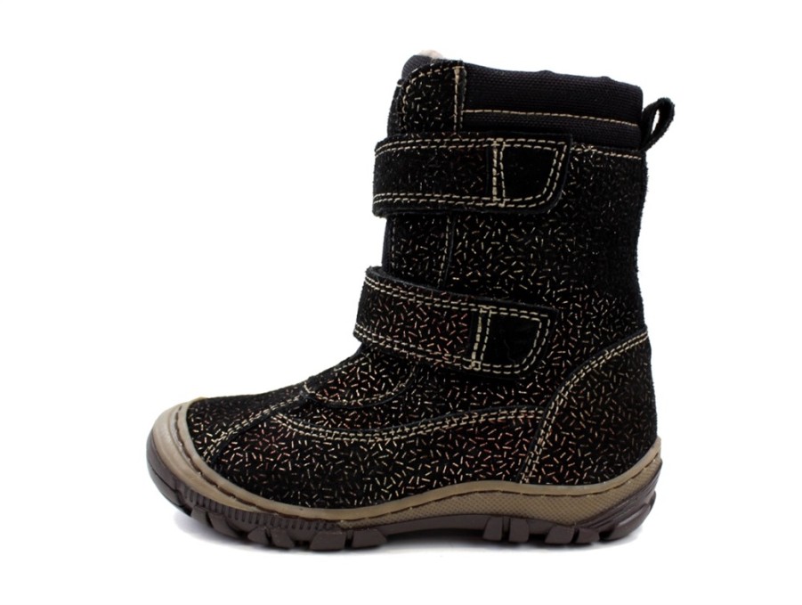 Hot Arauto RAP Arauto Rap Winter Boot Misha Black Splinter With Velcro And Tex