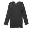 New Wheat Wheat T-Shirt Black Granite Rib Lace