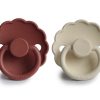 Best FRIGG Frigg Baked Clay/Cream Pacifier Daisy Silicone (2-Pack)