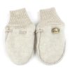 Clearance Mikk line Mikk-Line Melange Off-White Mittens Merino Wool