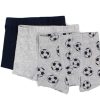 Best Name It Name It Boxershorts Grey Melange Soccer (3-Pack)