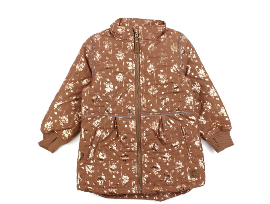 Best Mikk line Mikk-Line Russet Thermal Jacket Flowers