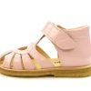 Clearance Angulus Angulus Rosa Sandal With Heart, Glitter Patent