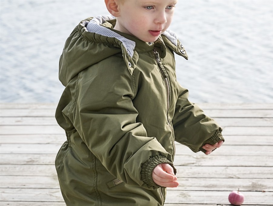 New Ver de Terre Ver De Terre Dark Olive Snowsuit