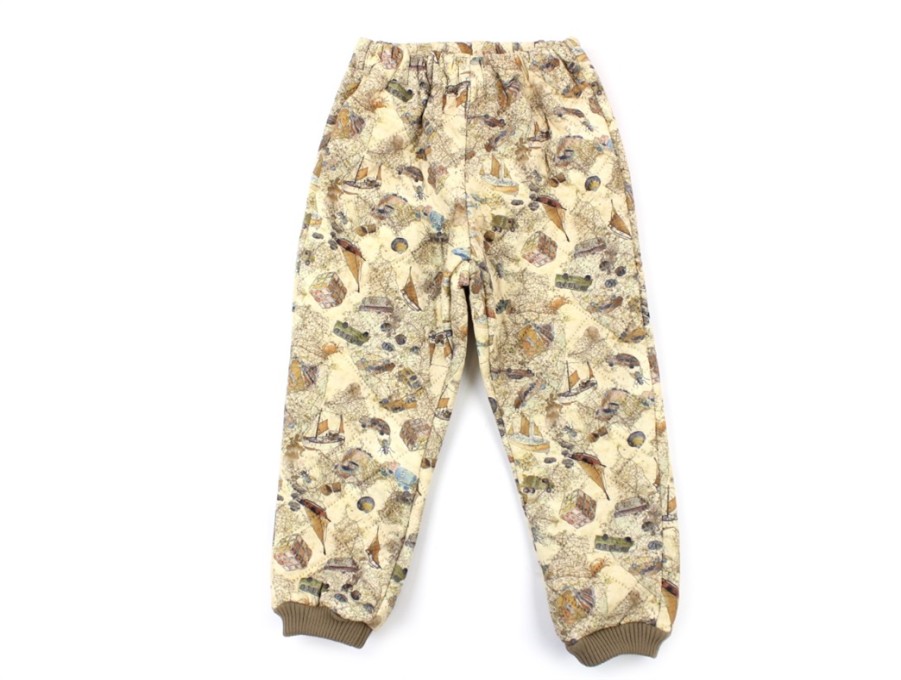 Hot Wheat Wheat Thermal Pants Alex Holiday Map