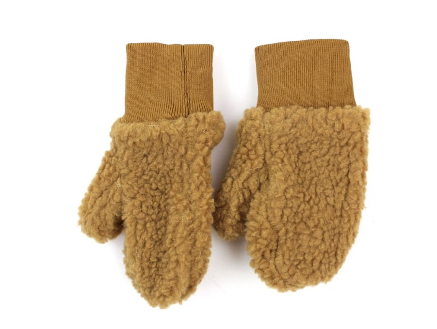 Online Liewood Liewood Pile Golden Caramel Mittens