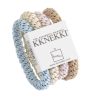 Wholesale Kknekki Kknekki Hair Ties Blue/Rose/Beige Mix (4-Pack)