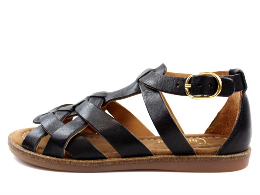 New Bisgaard Bisgaard Sandals Black With Buckle