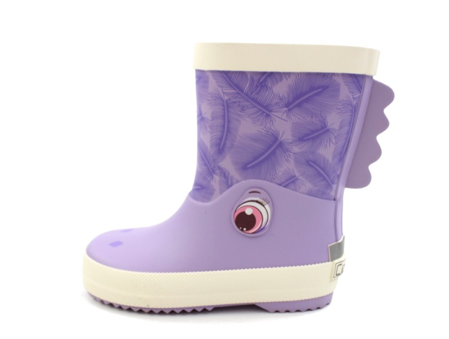 Clearance Celavi Celavi Paisley Purple Rubber Boot Animal