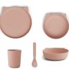 New Liewood Liewood Cat Rose Blush Meal Set Paul (4-Pack)