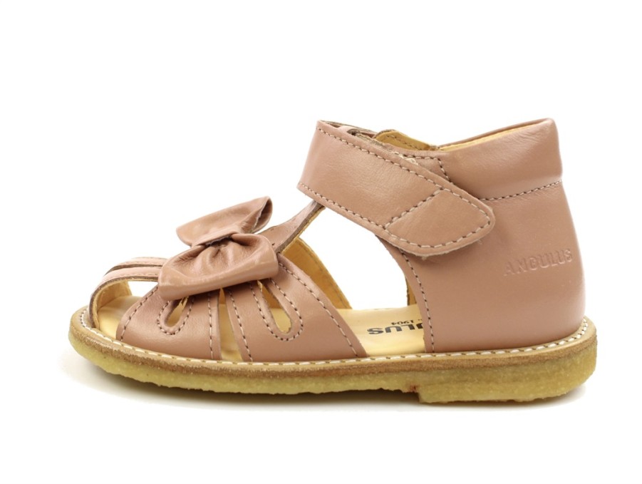 New Angulus Angulus Dark Peach Sandal With Bow