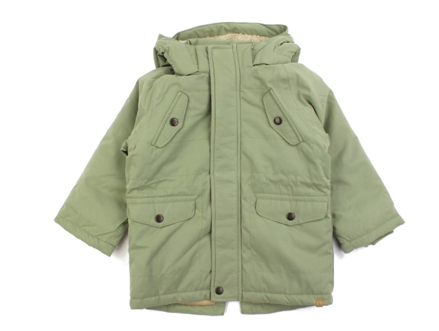 New Lil Atelier Lil Atelier Oil Green Winter Jacket