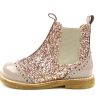 Best Angulus Angulus Almond Maple Glitter Ankle Boots With Perforated Pattern