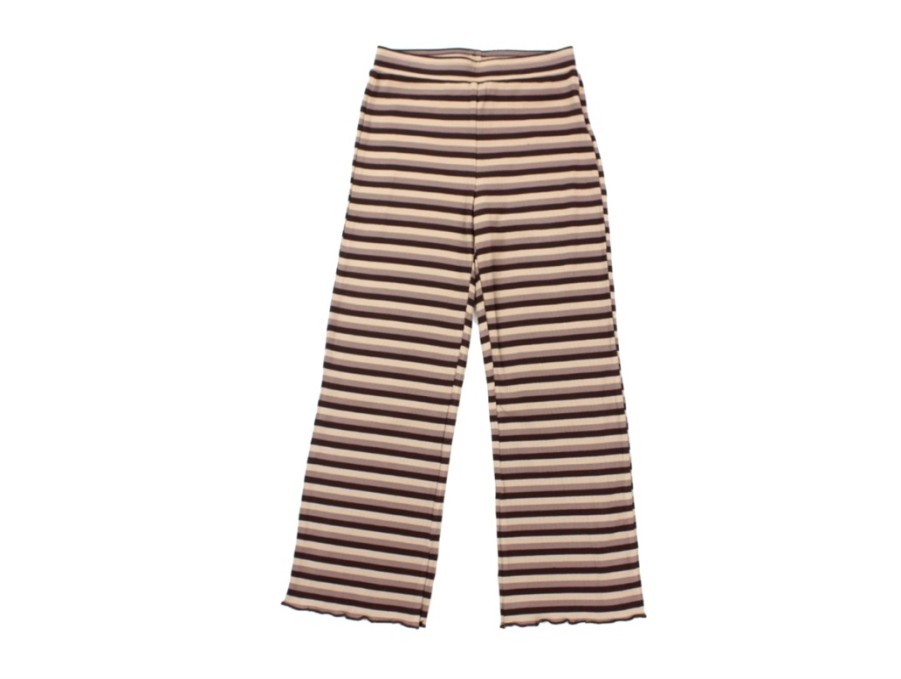 New Petit by Sofie Schnoor Sofie Schnoor Girls Pants Warm Brown Stripes