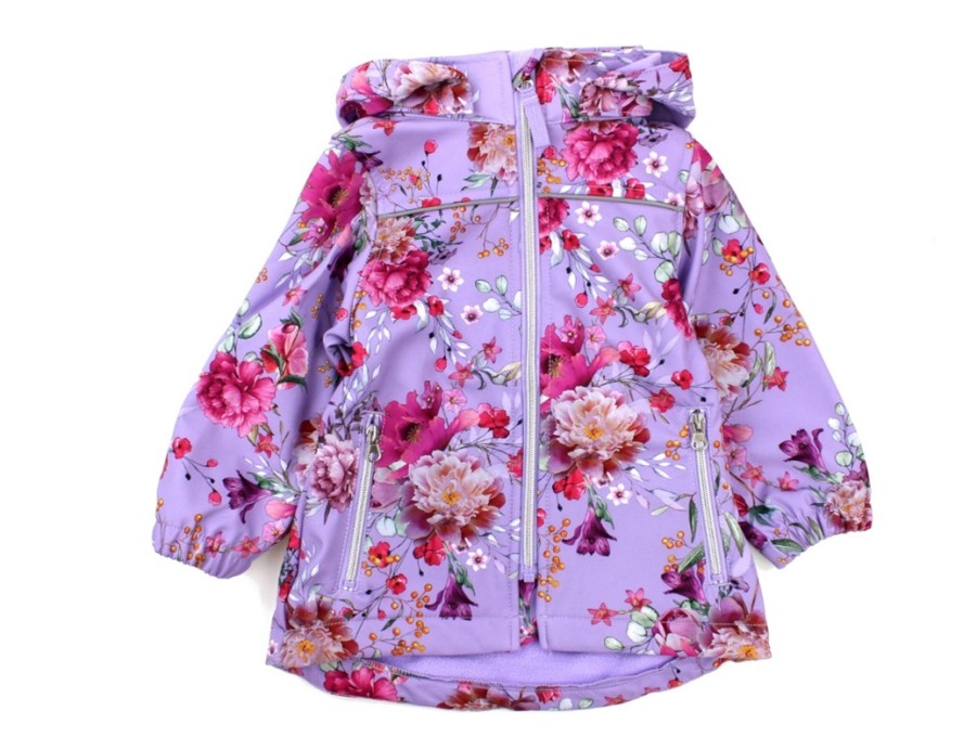 Clearance Name It Name It Softshell Jacket Sand Verbena Flowers