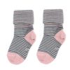 Best Soft Gallery Mp/Soft Gallery Socks Cotton Pale Mauve Seersucker Stripe (3-Pack)