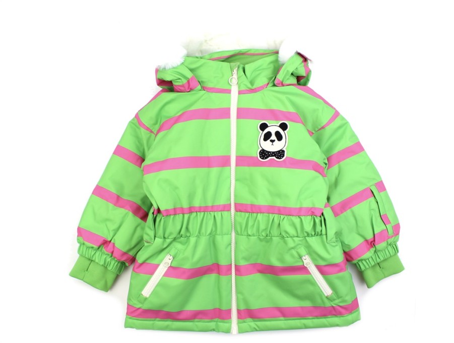 Online Mini Rodini Mini Rodini Green Penguin Parka Winter Jacket