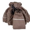 Best Celavi Celavi Coffee Quartz Rainwear Pants And Jacket With Fleece Lining