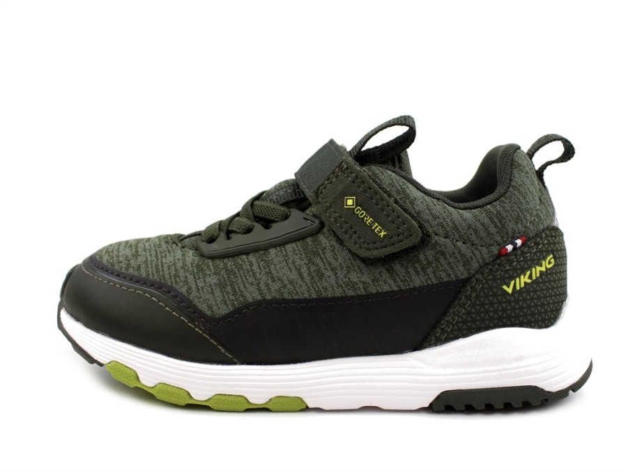 Hot Viking Viking Olive/Lime Sneaker Arendal With Gore-Tex