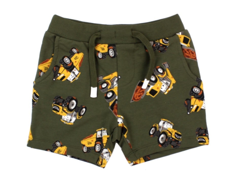 Online Name It Name It Shorts Sweat Olive Night Jcb Tractor