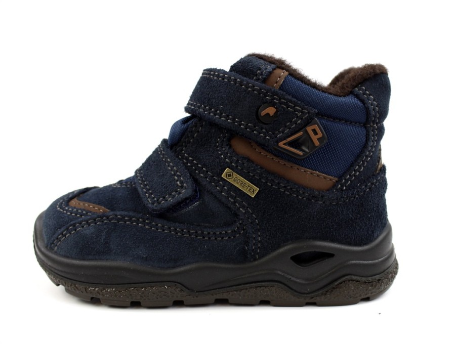 Clearance Primigi Primigi Navy Petrolio Vinterstovle Med Gore-Tex