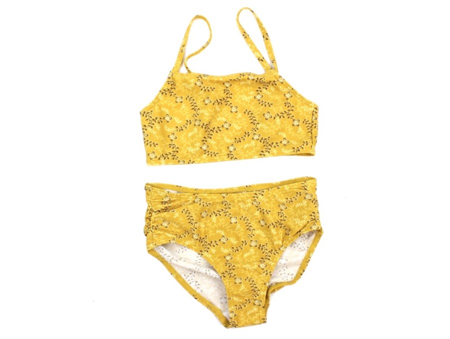 New Petit by Sofie Schnoor Petit By Sofie Schnoor Bikini Yellow Flower Goldprint