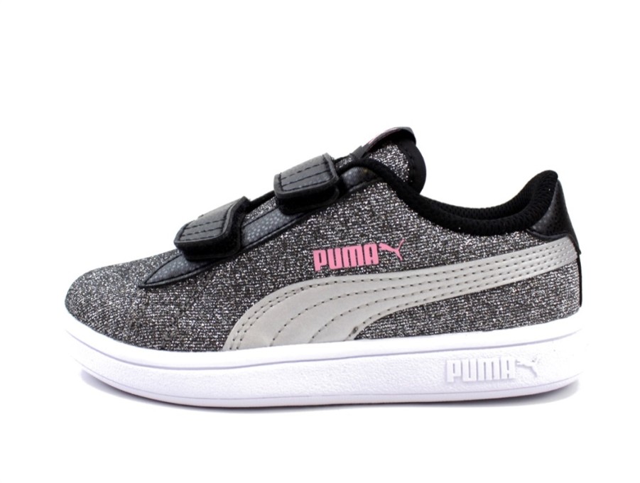 Hot Puma Puma Sneaker Smash Glitz Glam Black Puma/Silver Prism Pink