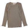 Best Wheat Wheat Soft Brown T-Shirt Reese Rib Lace