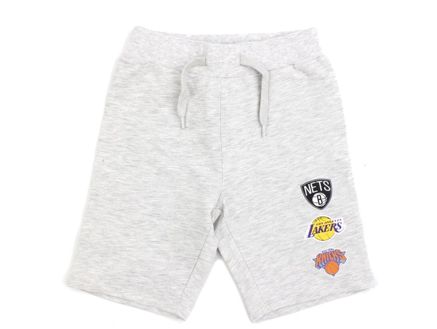 Online Name It Name It Light Grey Melange Nba Sweatshorts