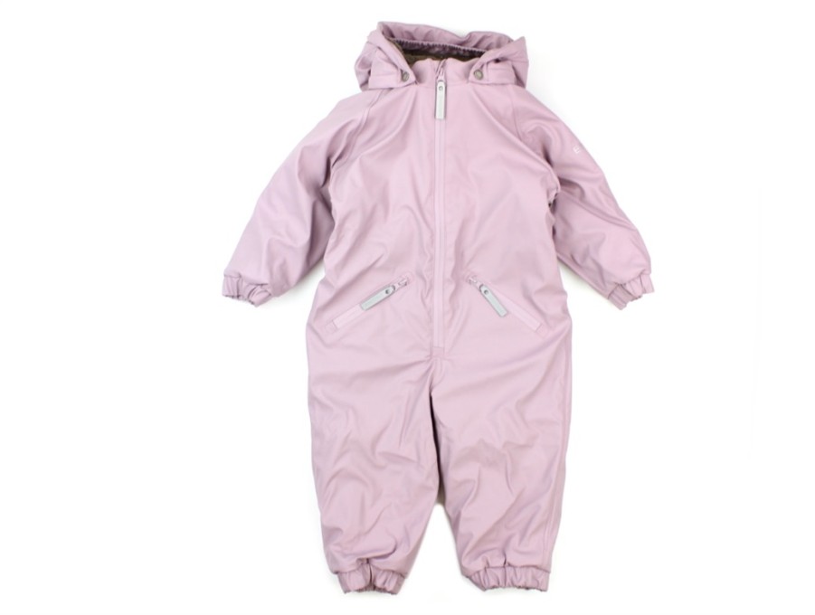 Best En Fant En Fant Rubber Snowsuit Mauve Shadow